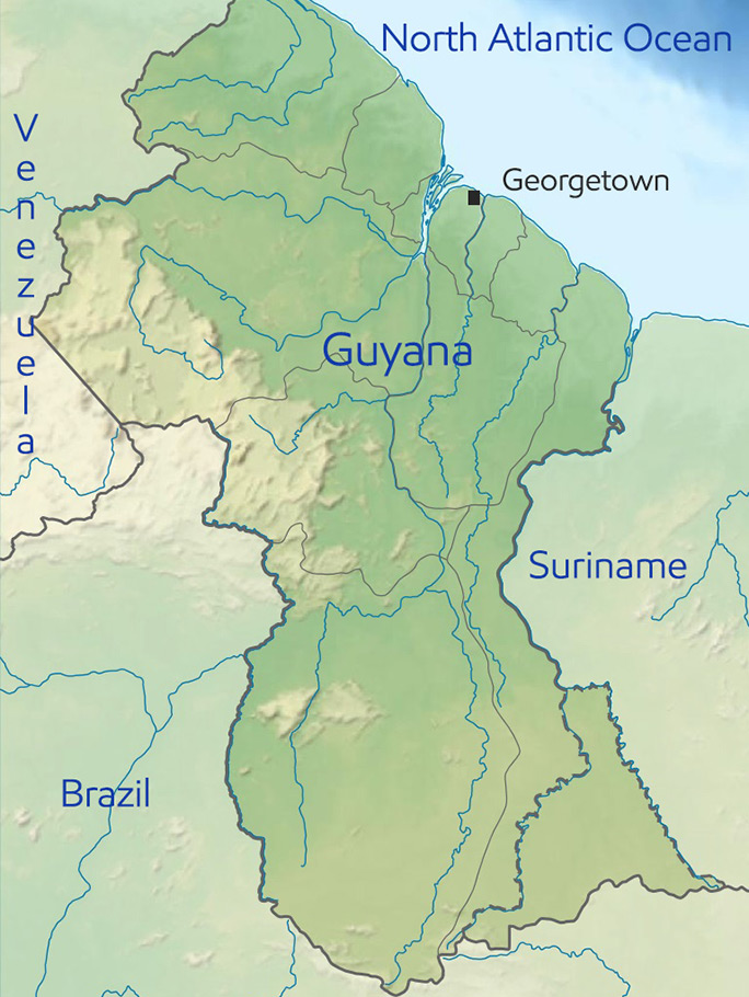 Guyana map