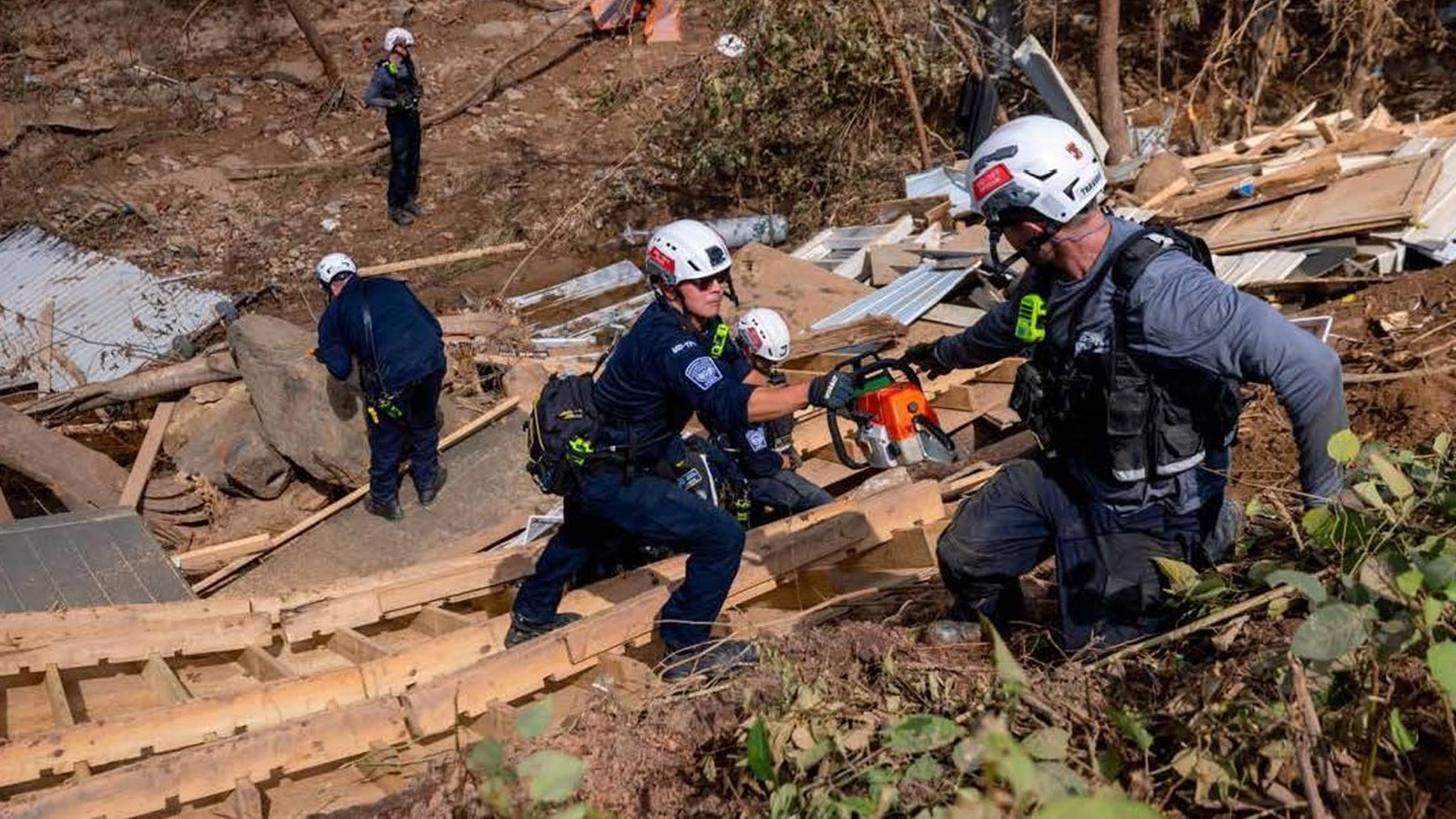 Swannanoa NC Hurricane Helene cleanup efforts