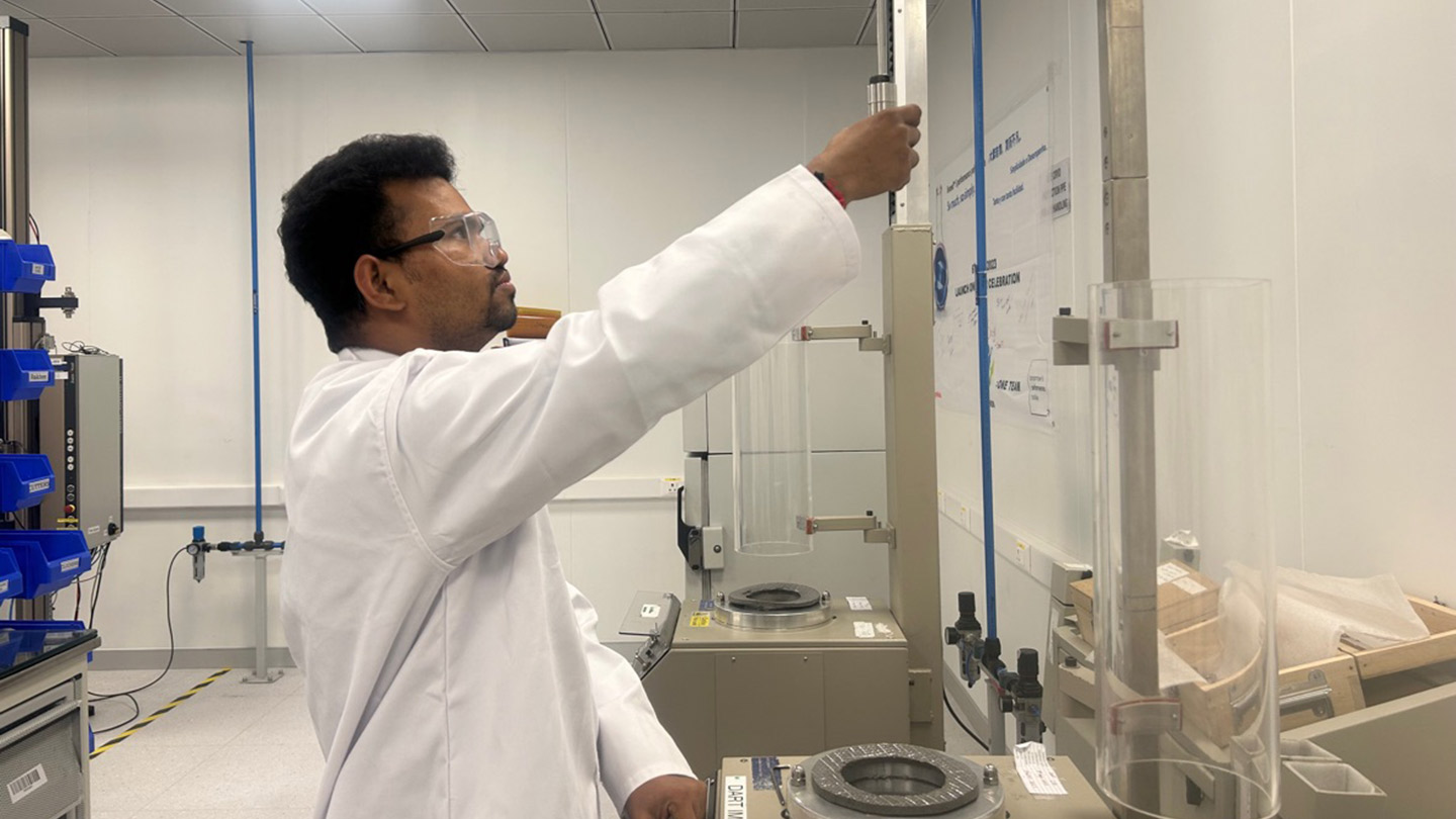 Bengaluru Research and Development Technology Centre male employee working on equipment