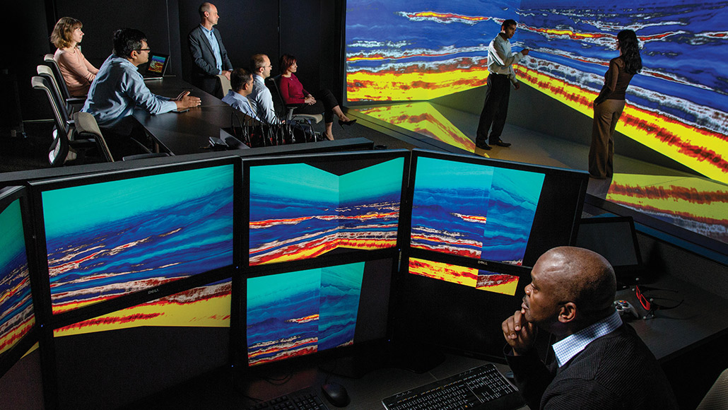 ExxonMobil researchers examine Full Wavefield Inversion data to capture greater value from our seismic surveys.