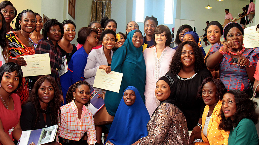 A group of women