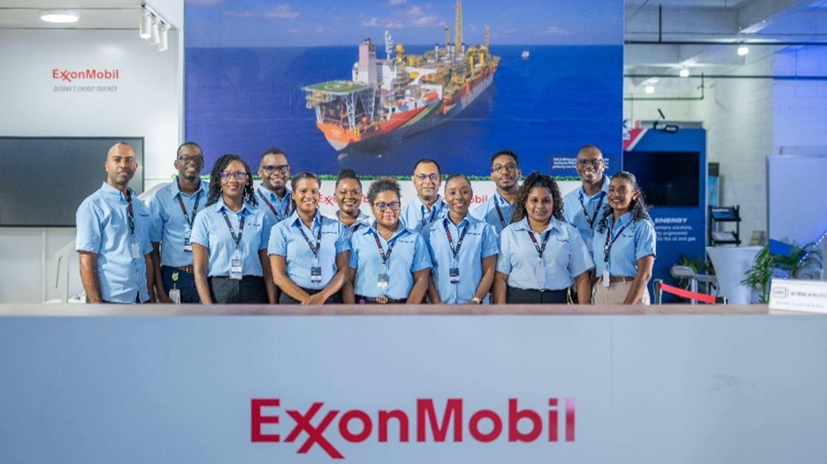 Some of the ExxonMobil Guyana team who are helping deliver energy for the country, the region, and the wider world.