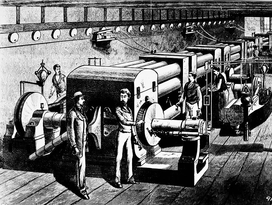 Standard Oil lubricates Thomas Edison's first central generating system. Also in this year, Standard Oil Trust forms to include the Standard Oil Company of New Jersey (Jersey Standard) and the Standard Oil Company of New York (Socony).