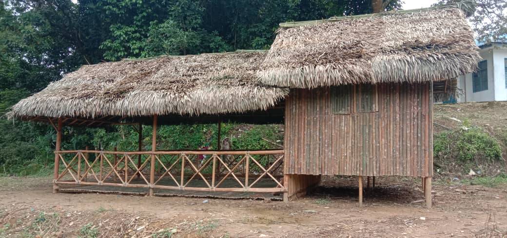 Image Exterior of the Jungle School designed and built by the Orang Asli community themselves