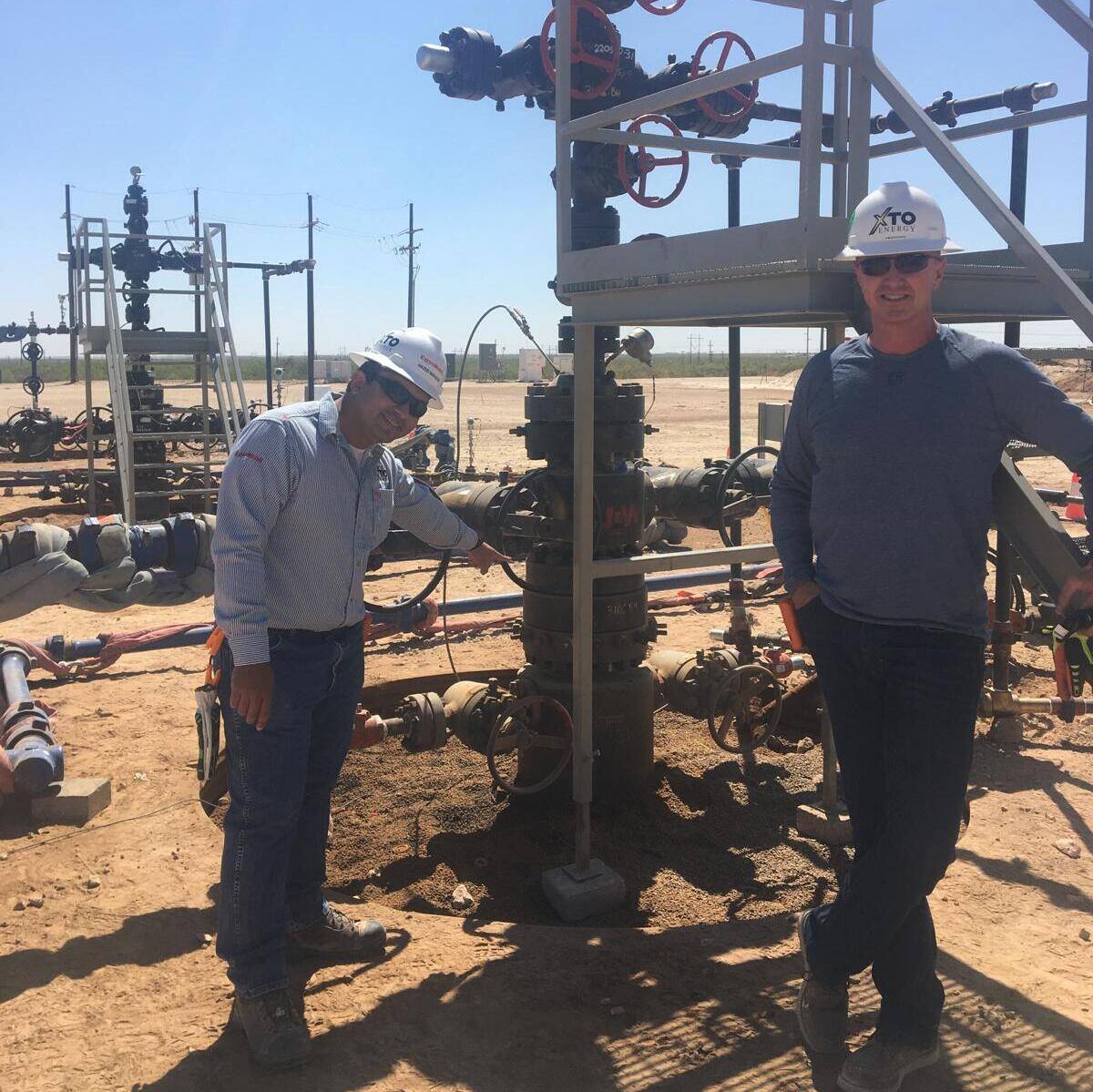 Image Out in the field with the 1000th horizontal well developed in the Midland Basin, Permian.